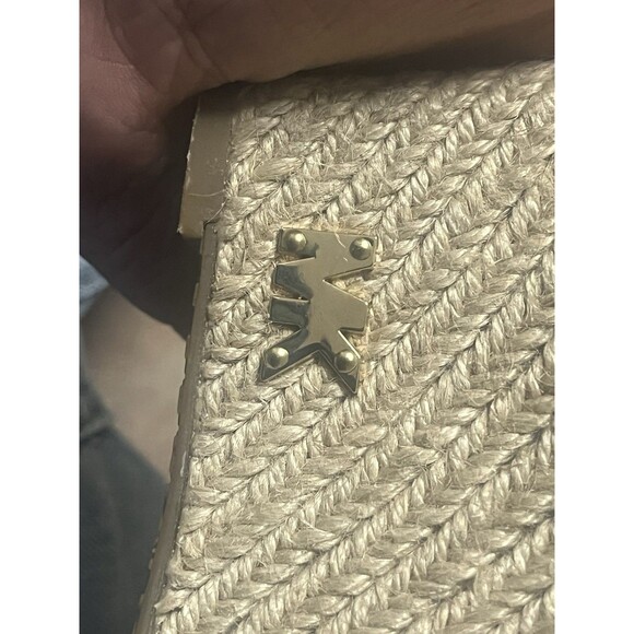 Michael Kors Gold Strap wedge sandals 7.5 With MK badge. - Picture 7 of 7